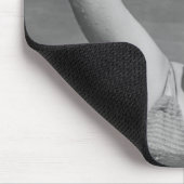 Winkende Frau Mousepad (Ecke)