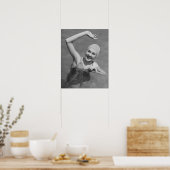 Winkende Frau Poster (Küche)