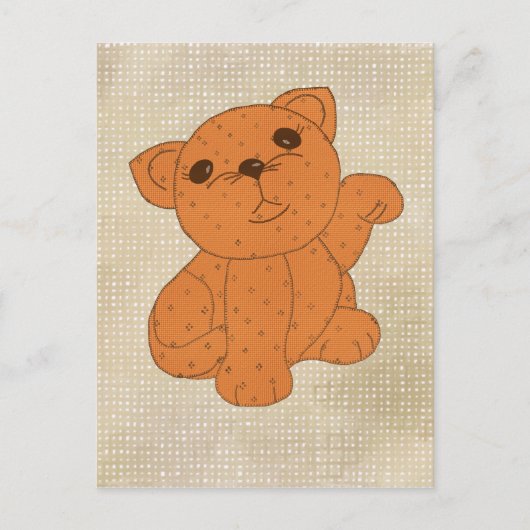 winkende Katze Postkarte (Vorderseite)