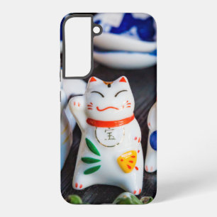 Winkende Katzenfiguren Samsung Galaxy Hülle