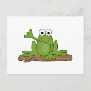 winkender Frosch Frosch Postkarte