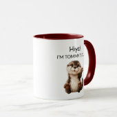 Winkender Otterbaby Tasse (VorderseiteRechts)
