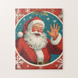 winkender Weihnachtsmann Puzzle