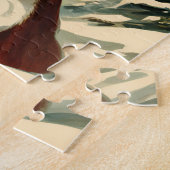 Winkender Weihnachtsmann Puzzle (Seite)