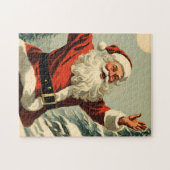 Winkender Weihnachtsmann Puzzle (Horizontal)