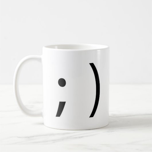 Winkgesicht! Kaffeetasse (Links)