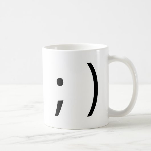 Winkgesicht! Kaffeetasse (Rechts)