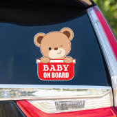 Winking Baby Bear Baby On Board Car Aufkleber