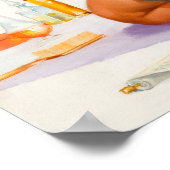 Winking Button Up Poster (Ecke)