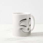 Winking Cartoon Face 3D-Tasse 12 Kaffeetasse (VorderseiteRechts)