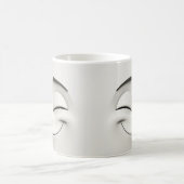 Winking Cartoon Face 3D-Tasse 12 Kaffeetasse (Mittel)