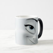 Winking Cartoon Face 3D Verwandlungstasse (VorderseiteRechts)