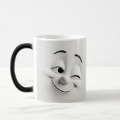 Winking Cartoon Face 3D Verwandlungstasse (Links)