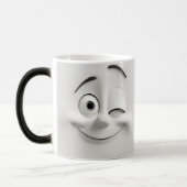 Winking Cartoon Face 3D Verwandlungstasse (Links)