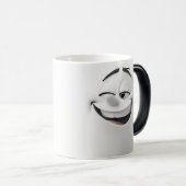 Winking Cartoon Face 3D Verwandlungstasse (VorderseiteRechts)