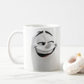 Winking-Cartoon-Gesichter 3D-Tasse 2 Kaffeetasse
