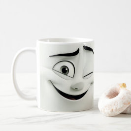 Winking-Cartoon-Gesichter 3D-Tasse 9 Kaffeetasse