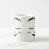 Winking-Cartoon-Gesichter 3D-Tasse 9 Kaffeetasse (Mittel)