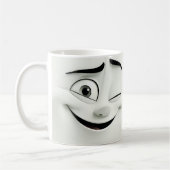 Winking-Cartoon-Gesichter 3D-Tasse 9 Kaffeetasse (Links)