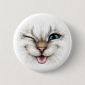 Winking Cat Button (Vorderseite)