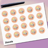 Winking Chick Hatching from Egg Oaster Sticker