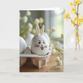 Winking Egg Springtime Scene Card Karte (Gelbe Blume)