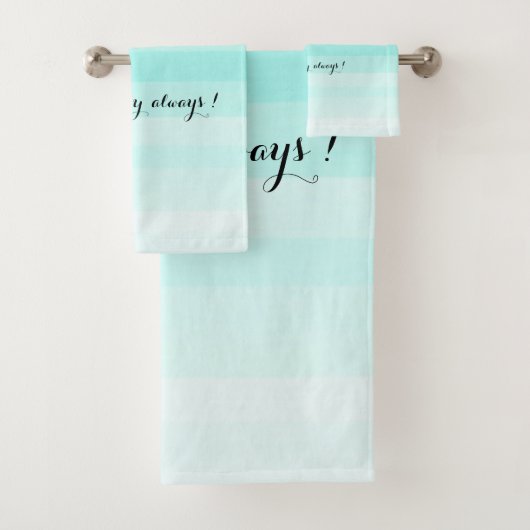 Winking Emoji Face-Be immer glücklich Badhandtuch Set (Insitu)