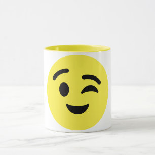 Winking Face Emoji Tasse
