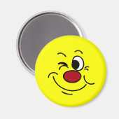 Winking Face Grumpey Magnet (Vorderseite/Rückseite)