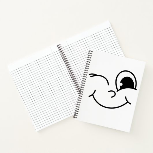 winking face Notebook Notizblock (Innenseite)