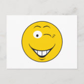 Winking Face Postkarte (Vorderseite)
