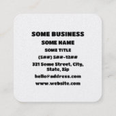 Winking Face Tongue Out てへぺろ Tehepero | Oops Quadratische Visitenkarte (Rückseite)