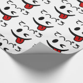 Winking Face Tongue Out て へ ぺ ろ Tehepero | Hopfen Geschenkpapier (Ecke)