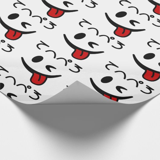 Winking Face Tongue Out て へ ぺ ろ Tehepero | Hopfen Geschenkpapier (Ecke)