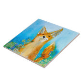 Winking Fox Trivet Fliese (Seite)