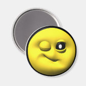 Winking gelb magnet (Vorderseite/Rückseite)