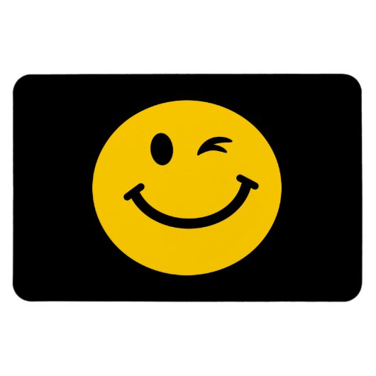 Winking-Gesicht Magnet (Horizontal)