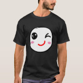 Winking Gesicht, wink Lächeln T-Shirt (Vorderseite)