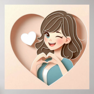 Winking Girls Magie der Liebe Poster