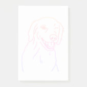 Winking Golder Retriever Hund Post-it Klebezettel (Vorderseite)