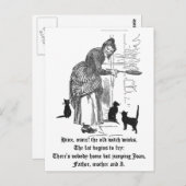 Winking Hexenkraut Kinderzimmer Rhyme Postkarte (Vorne/Hinten)