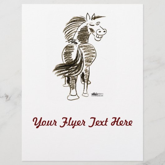 Winking Horse Viel Glück! Flyer (Vorne)