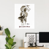 Winking Horse Viel Glück! Poster (Heimbüro)