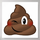 Winking Kack Emoji Poster (Vorne)
