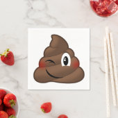 Winking Kack Emoji Serviette (Beispiel)