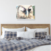 Winking Owl Leinwanddruck (Insitu (Schlafzimmer))