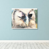 Winking Owl Leinwanddruck (Insitu (Holzboden))