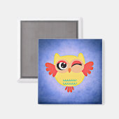 Winking Owl Magnet (Vorderseite/Rückseite)