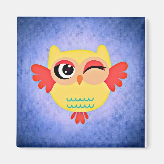 Winking Owl Magnet (Vorne)