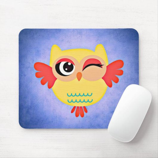 Winking Owl Mousepad (Mit Mouse)
